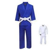 Blauer Judoanzug Rewon, strapazierfähig und reißfest, für Erwachsene und Kinder, ideal für Boxtraining und Fitness.